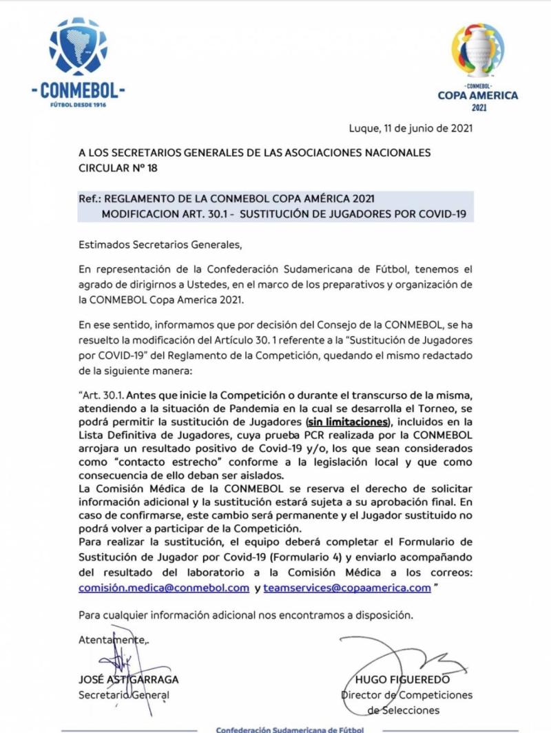 Covid Bolivia Copa América