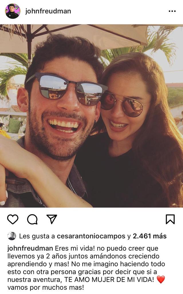 Carolina Mestrovic celebra aniversario con actor venezolano