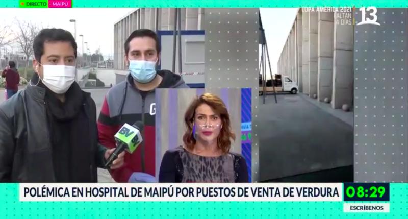 Polémica en hospital de Maipú por puestos de venta de verdura