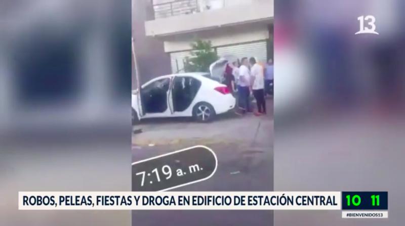 Vecinos denuncian robos, fiestas y peleas en edificio de Estación Central