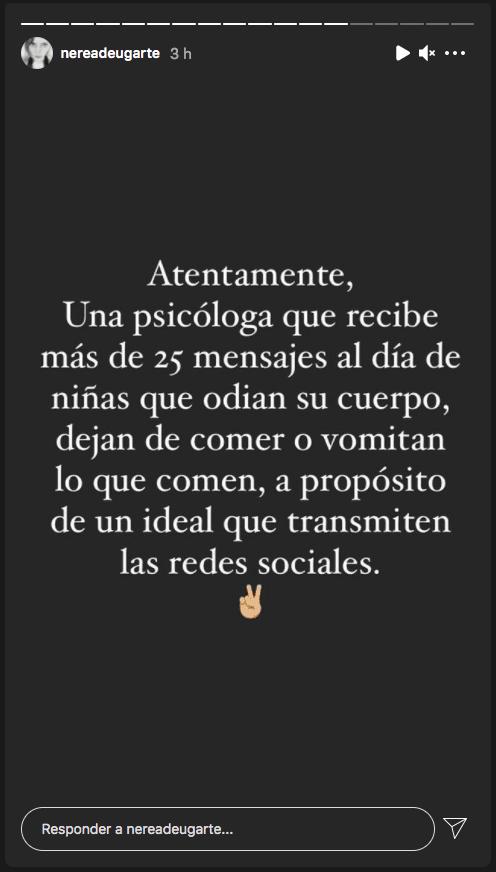 Cata Vallejos es acusada de promover los trastornos alimenticios