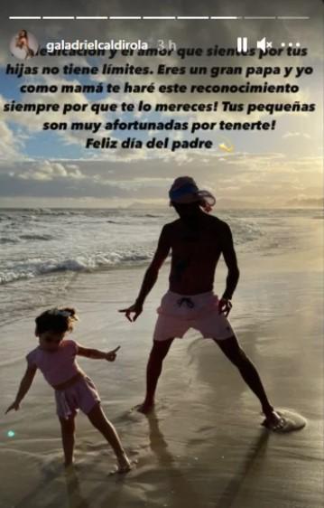 Gala Caldirola dedica mensaje a Mauricio Isla en el Día del Padre