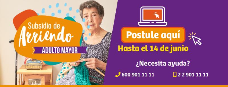 Subsidio de Arriendo para adulto mayor
