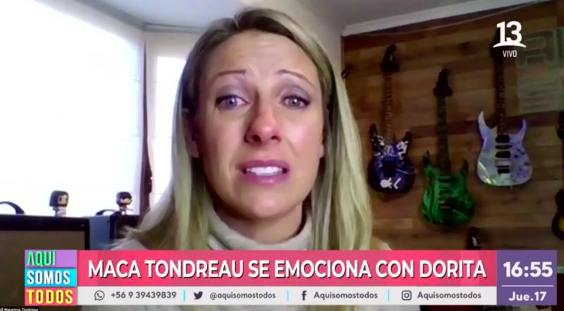 Maca Tondreau se activó para ayudar a Dorita