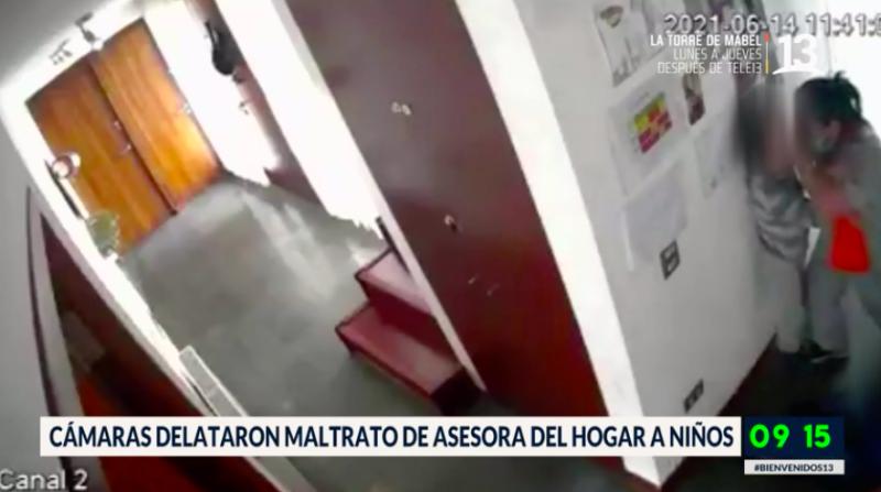 Cámaras delataron maltrato de asesora del hogar a niños