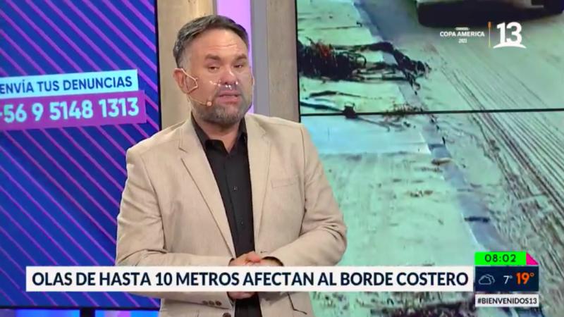 Olas de hasta 10 metros afectan al borde costero