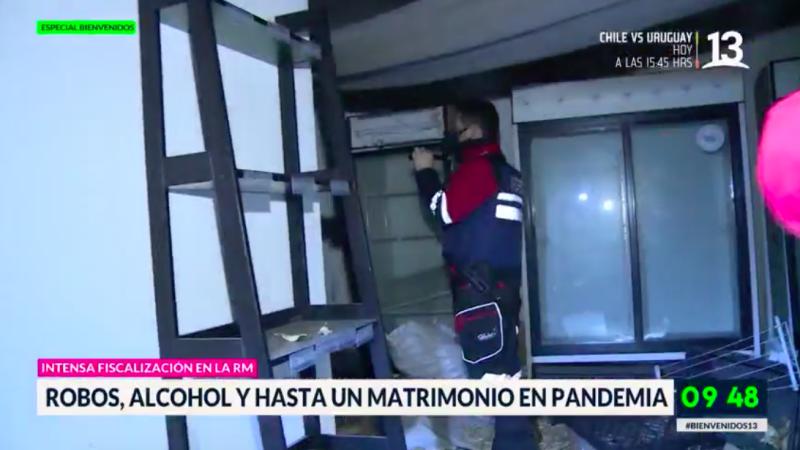 Intensas fiscalizaciones en la RM: Celebraban matrimonio en toque de queda