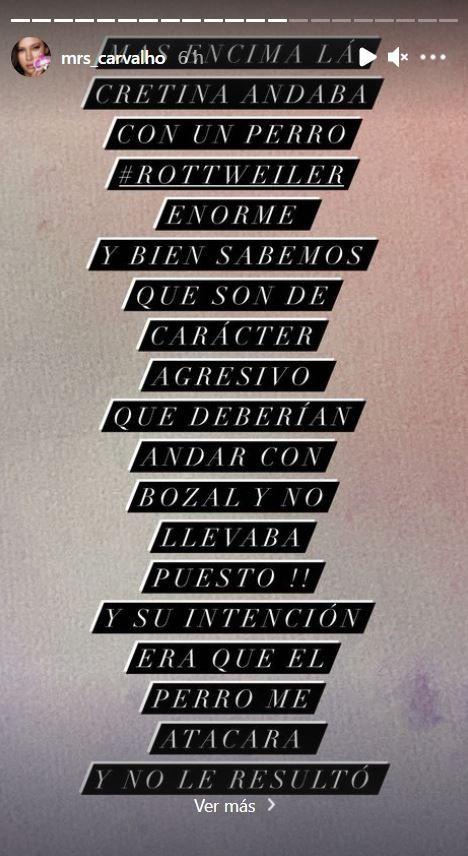 Michelle Carvalho relata fuerte agresión que sufrió en la vía pública