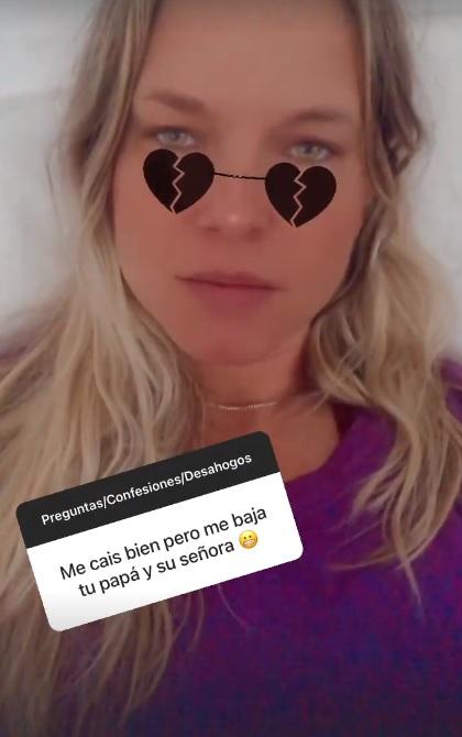 Ignacia Allamand responde a seguidor que criticó a su familia