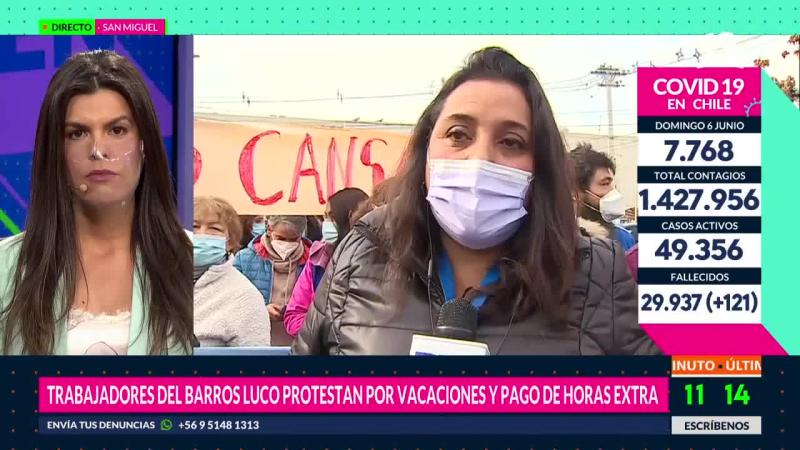 Trabajadores de Hospital Barros Luco protestan por vacaciones