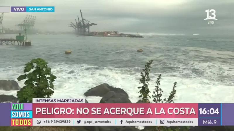 Alerta por intensas marejadas en todo el sector costero del país