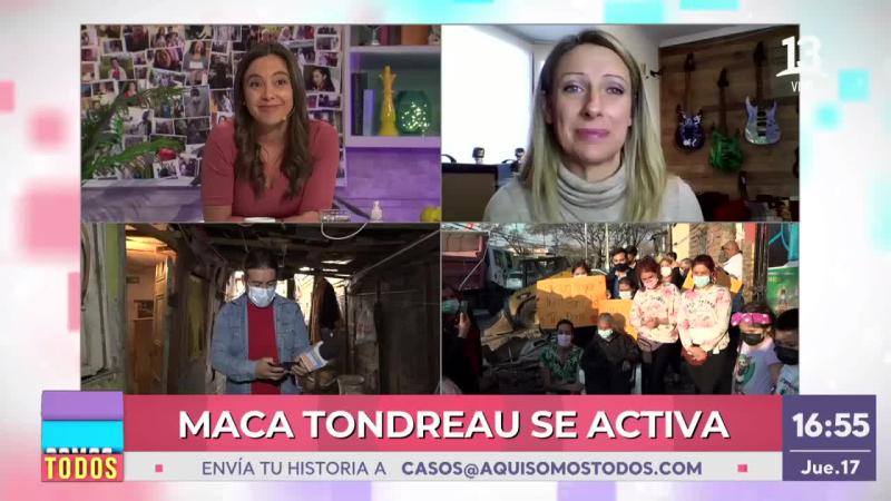 Maca Tondreau se activó para ayudar a Dorita