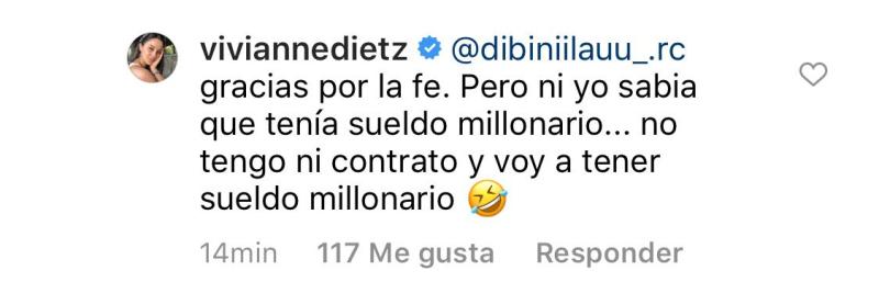 Vivianne Dietz responde a cuestionamientos sobre su sueldo