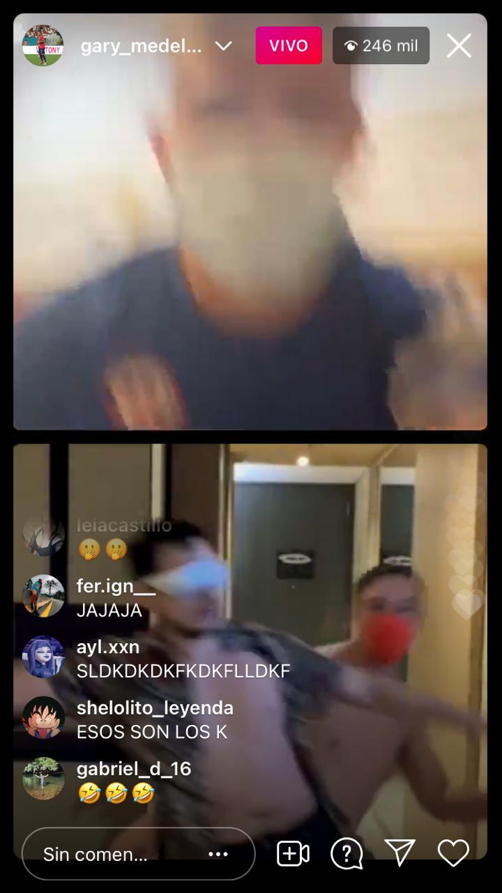 Pollo Castillo y Rodrigo Gallina se lucen en live junto a Gary Medel