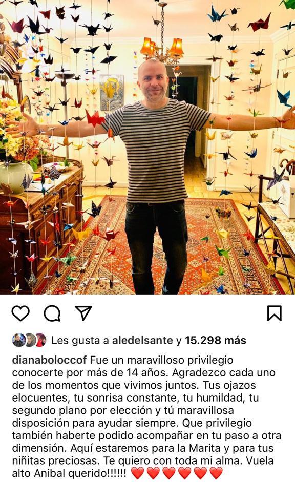 Pipe Sánchez se despide de su hermano con significativa foto