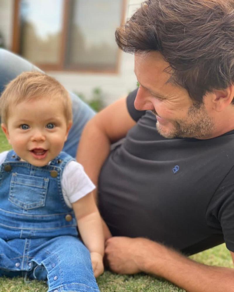 Benjamín Vicuña hace matchy matchy con su hijo Amancio