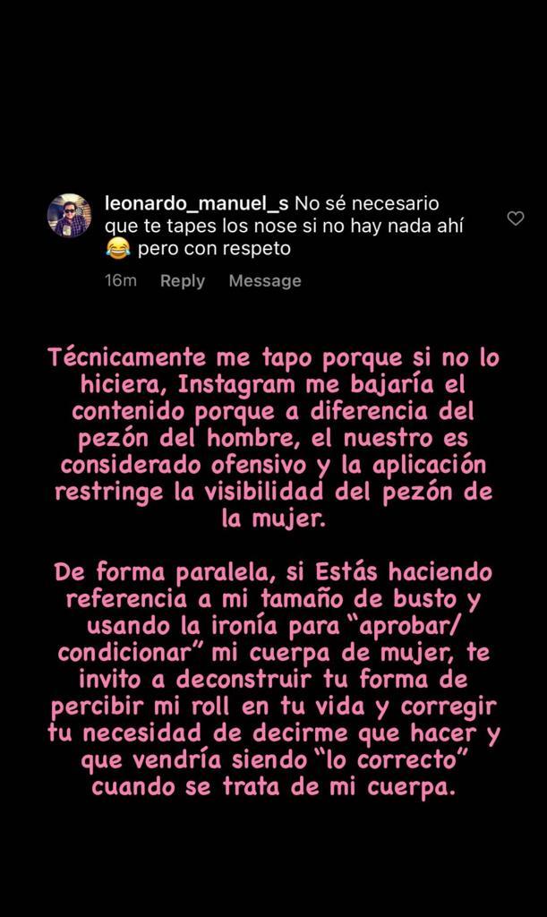 Vesta Lugg responde a feos comentarios por su busto