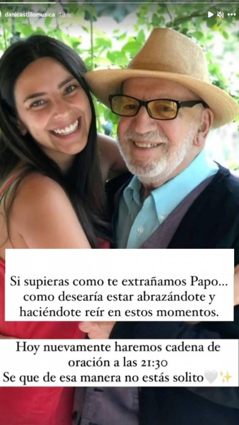 Daniela Castillo revela el complejo estado de salud de su padre