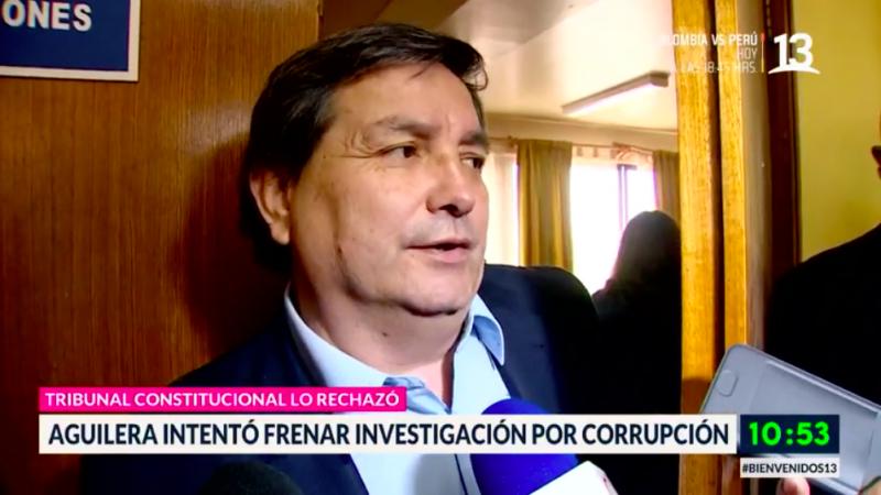 TC rechazó requerimiento de alcalde Aguilera para frenar investigación en su contra