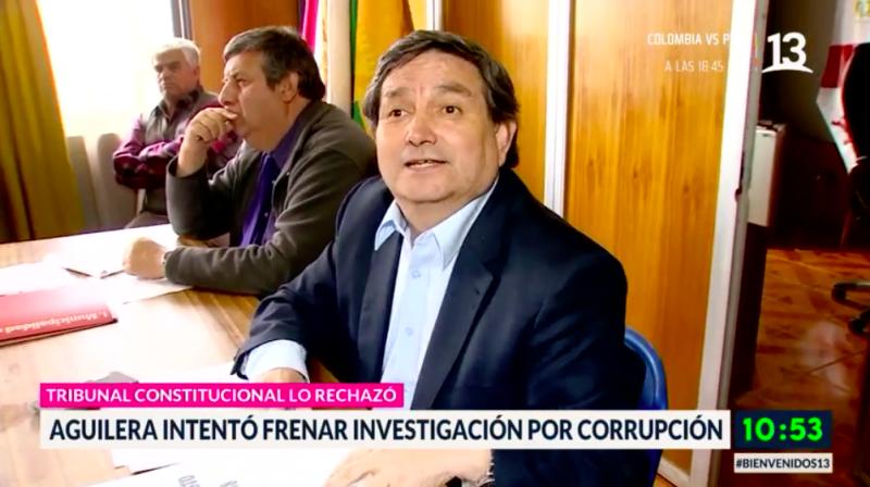 TC rechazó requerimiento de alcalde Aguilera para frenar investigación en su contra