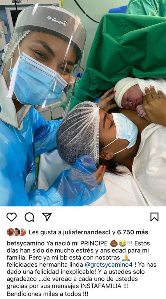 “Nació mi príncipe”: Betsy Camino emociona con anuncio familiar