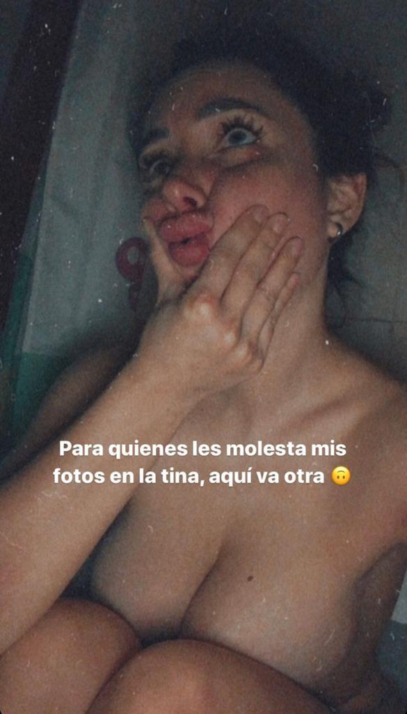 Ángela Duarte responde a críticos con desnudo en una tina