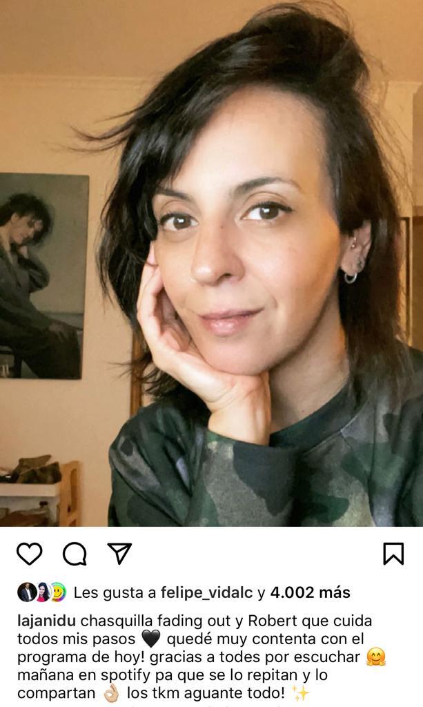 “Momento de fragilidad”: Jani Dueñas comparte foto sin calzones