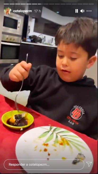 Coté López saca risas con divertida broma a su hijo
