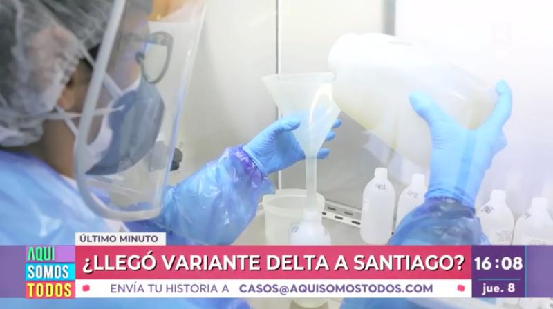 Investigan posible variante Delta en paciente internado en Santiago