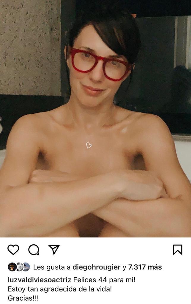 Luz Valdivieso celebra sus 44 años con foto sin ropa