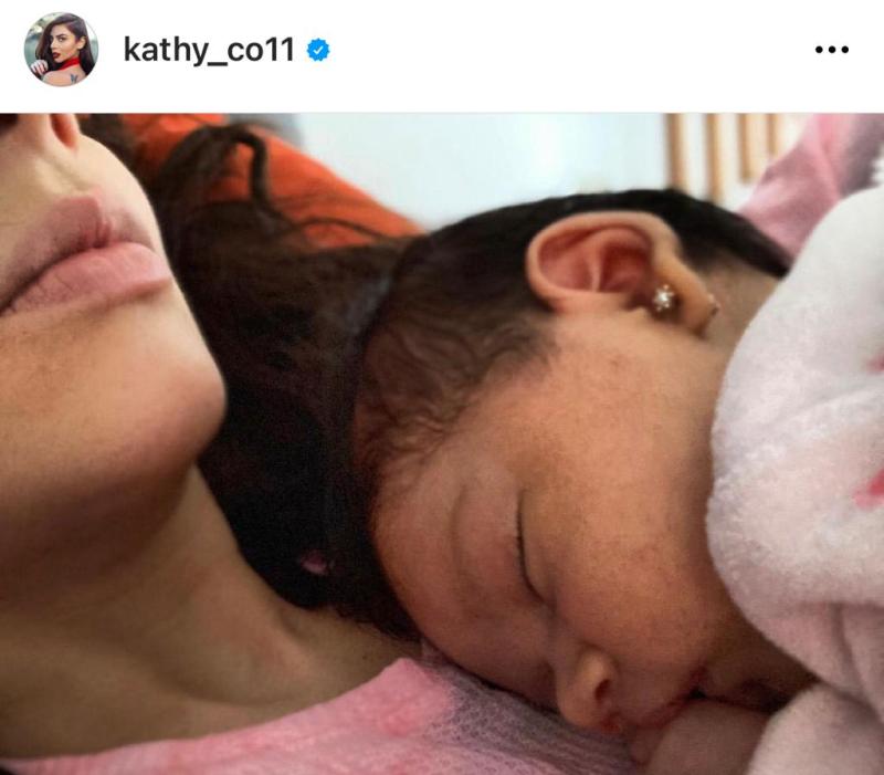 “La pillé”: Kathy Contreras capta primera risa de su hija Selva