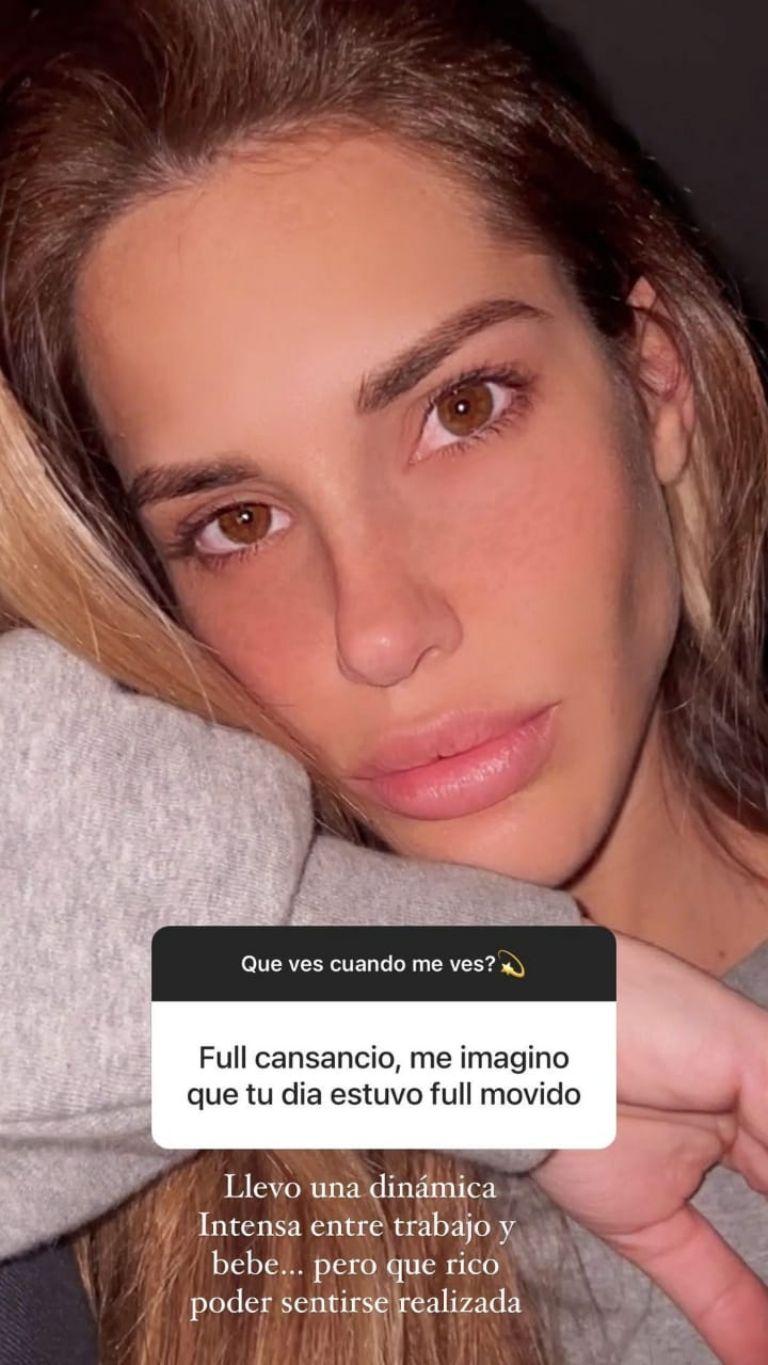 Gala Caldirola responde a usuarios que aseguran verla cansada