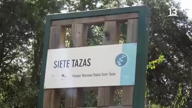 Claudio Iturra maravillado con el Parque Nacional Radal Siete Tazas