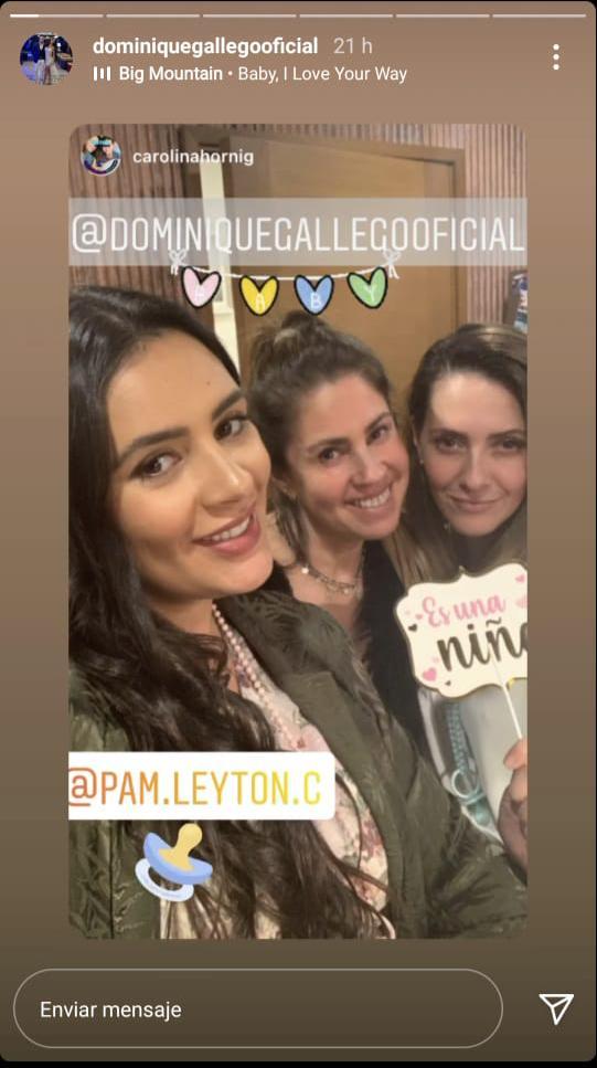 Dominique Gallego reveló el sexo y nombre de su tercer bebé
