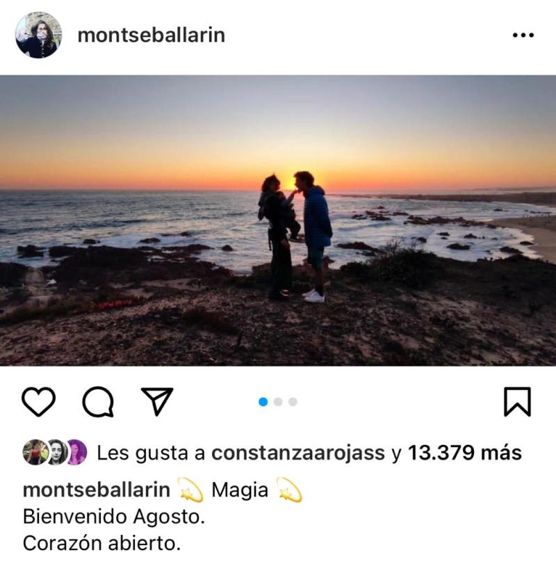 Montserrat Ballarín recibe agosto con tiernas postales familiares