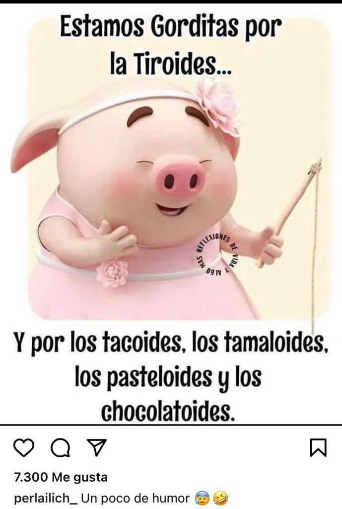 Critican a Perla Ilich por broma sobre la tiroides