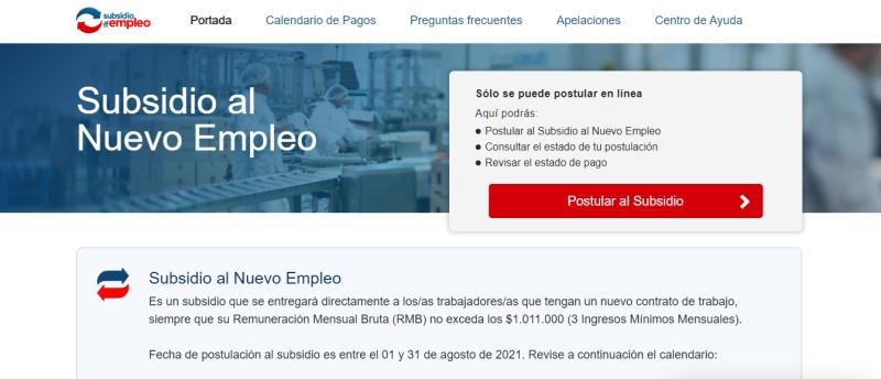 Subsidio al nuevo empleo