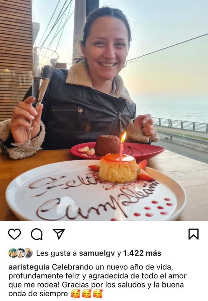 Andrea Aristegui recibe los 42 años con postal playera