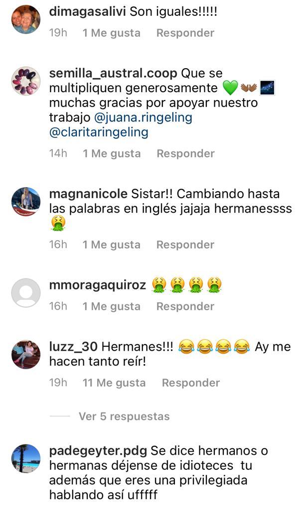 Juanita Ringeling divide a seguidores al mostrar a sus hermanos