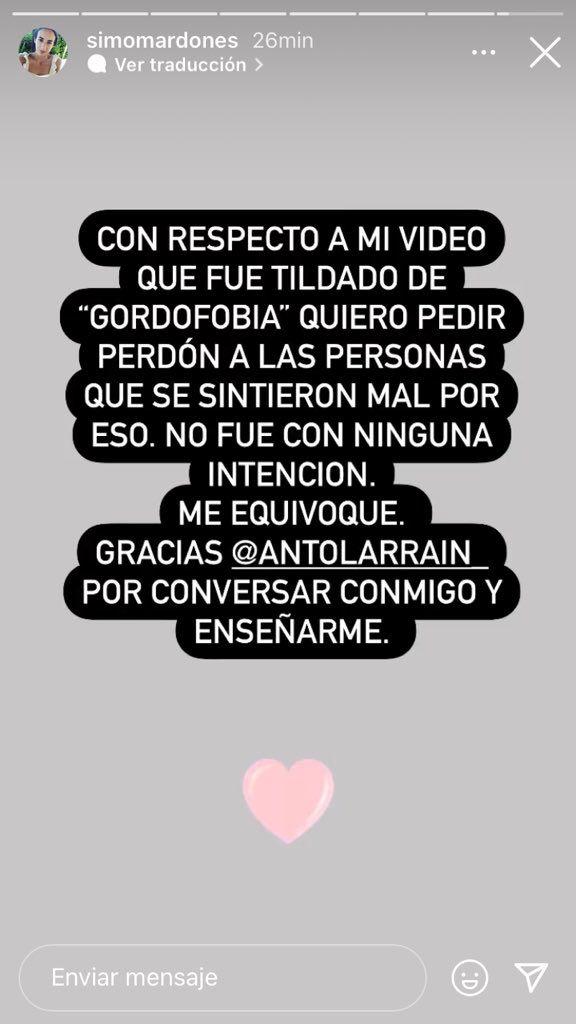Acusan a Simone Mardones de “gordofobia” por insólito video