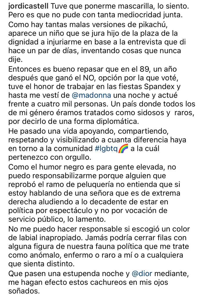 Sigue la polémica: Jordi Castell arremete contra David Nicolás