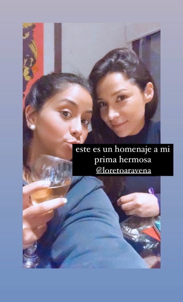 Loreto Aravena recibe tierno homenaje de su prima