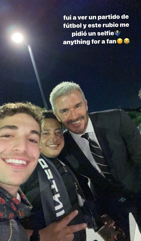 Hijo de Leonardo Farkas sorprende junto a David Beckham