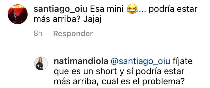 Natalia Mandiola responde a insólita crítica por su look