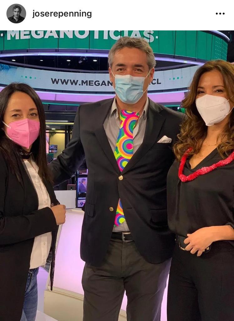 José Luis Repenning recibe cariñoso saludo de Priscilla Vargas