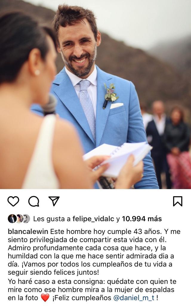 Blanca Lewin y Daniel Matamala encantan con fotos al natural