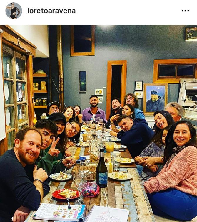 Loreto Aravena celebró su cumpleaños con Arón Piper