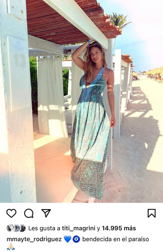 Mayte Rodríguez disfruta del Caribe tras reconciliación amorosa