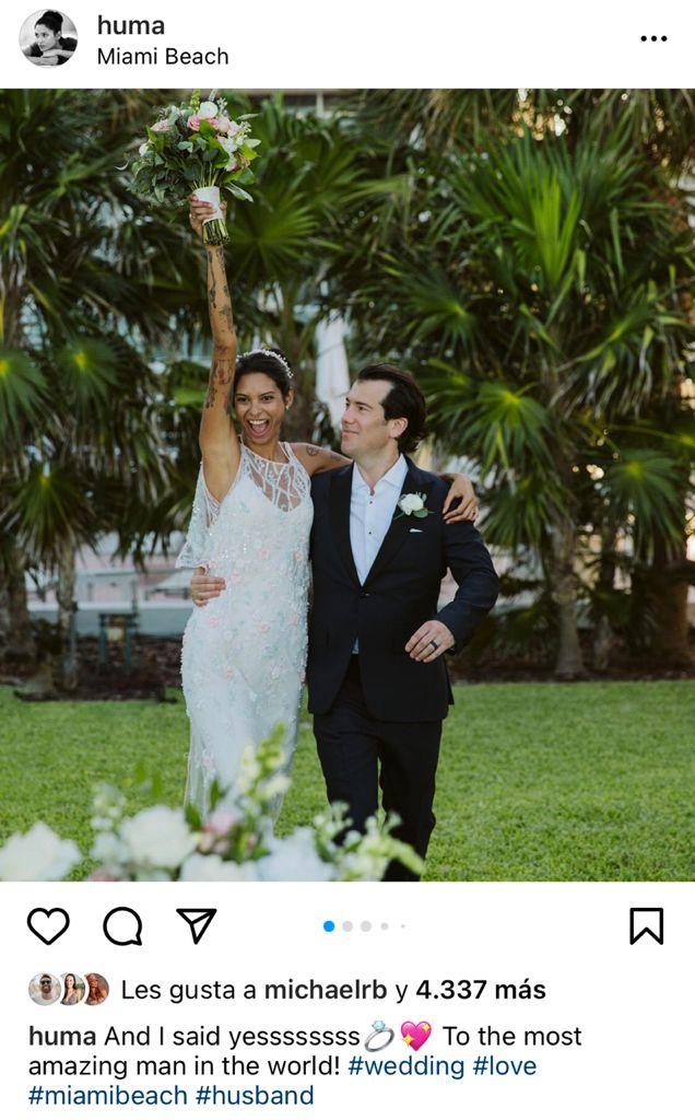 “Dije sí”: Recordada ex chica reality se casó en Miami