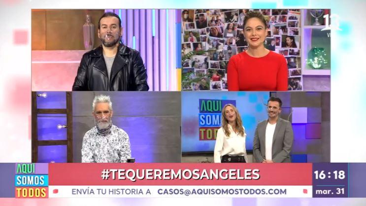 Ángeles Araya fue sorprendida por Sergio y Angélica en su despedida